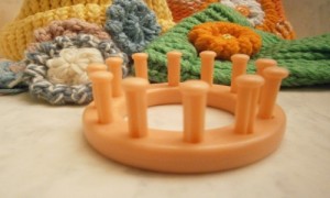 Loom-knit-flowers