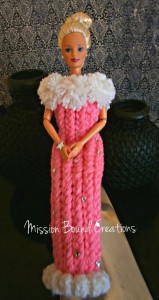 Loom knit doll dress