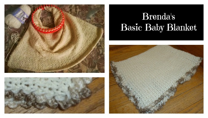 How to loom knit a baby blanket - for beginners 