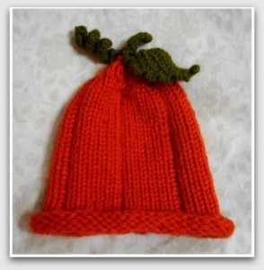 Pumpkin Hat on Long Loom - LoomaHat.com