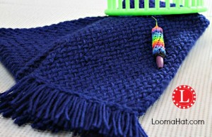 Loom Brioche Stitch Scarf pattern by Mireia Marcet