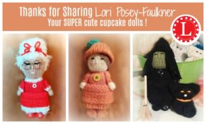 Loom Knit Cupcake Dolls