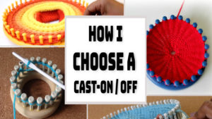 how to choose cast-on or cast off bind off