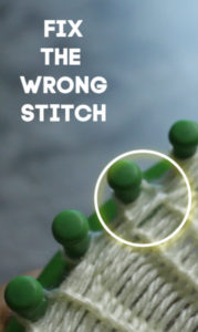 Loom Knit Fix Wrong Stitch