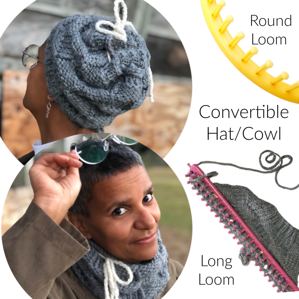 Loom Knitting PATTERNS Cowl Scarf Mens and Women With Link to Step by Step  Video Tutorial Loomahat 