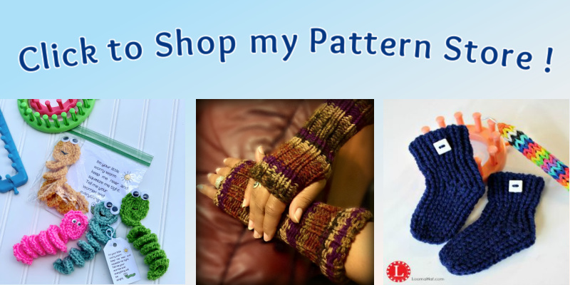 Infinity Scarf using figure 8 stitch on a loom 1-5-13  Loom knitting  patterns, Loom knitting stitches, Loom crochet