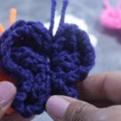 Round Loom knit butterflies Butterfly