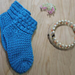 Loom Knit Socks with Bubbles